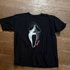 Black Graphic Scream Mask Tee - Men’s Short Sleeve